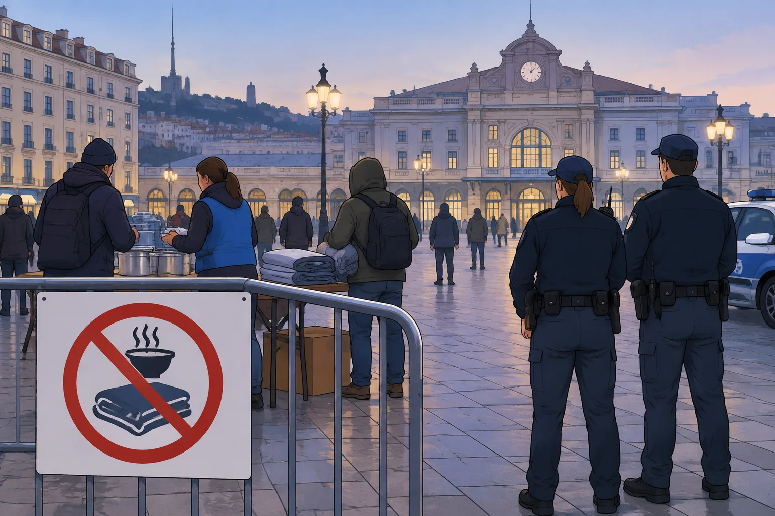 Trieste: Questura vieta distribuzione di pasti e coperte in Piazza Libertà nei weekend