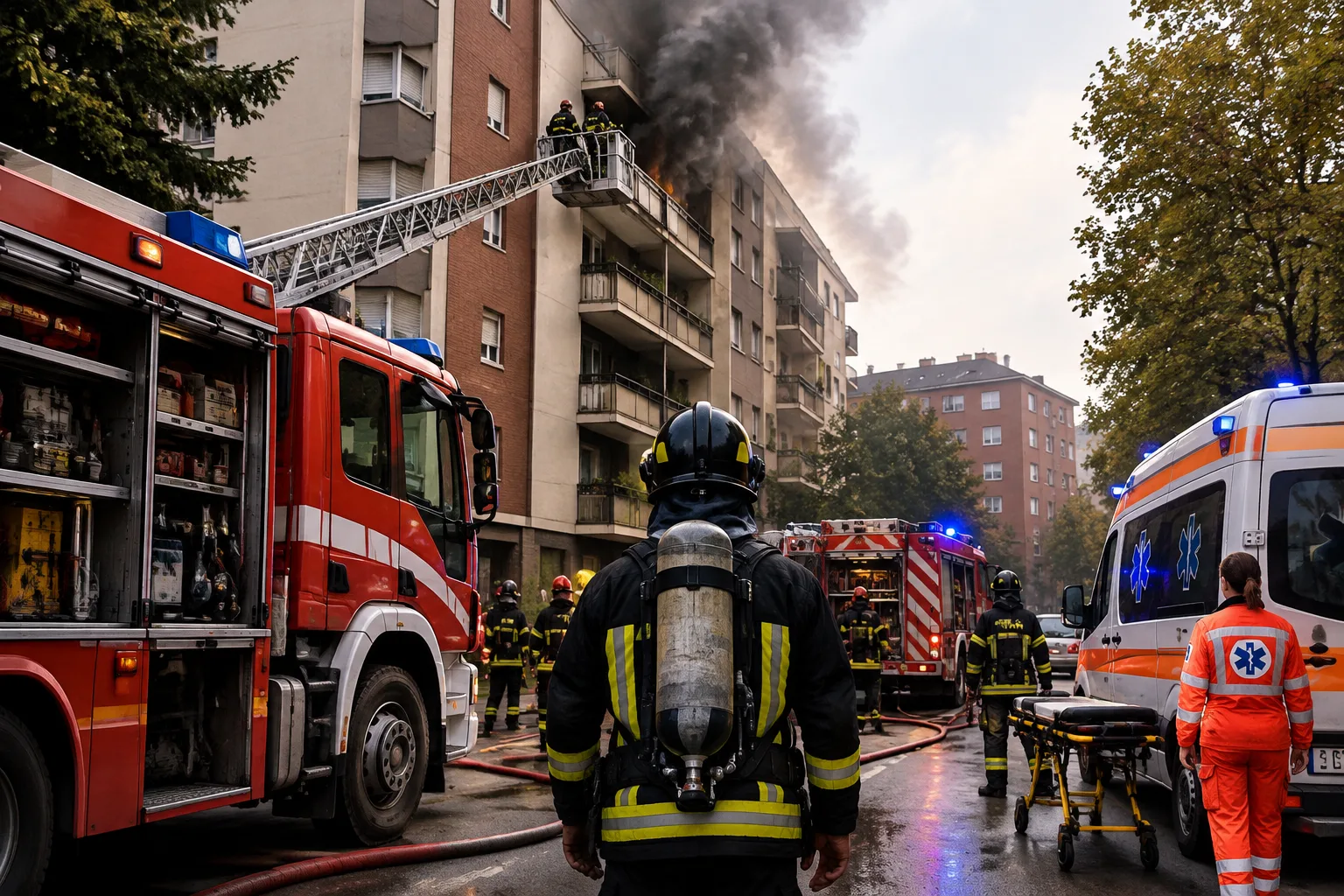 Incendio in un palazzo del Vigentino: cinque persone ricoverate