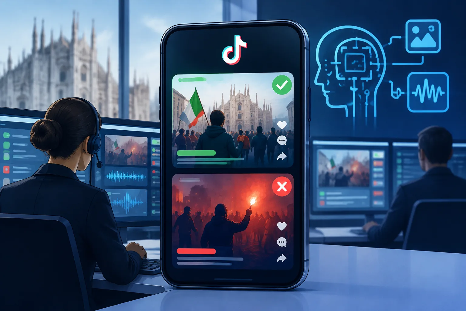 TikTok potenzia la moderazione in Italia dopo i disordini