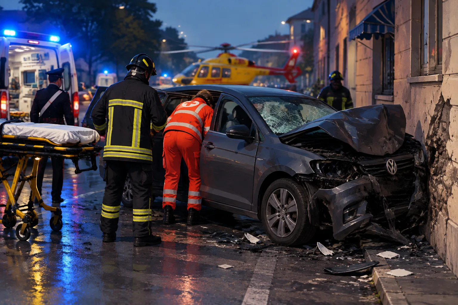 Bimba di 3 anni in condizioni gravissime dopo lo schianto a San Paolo