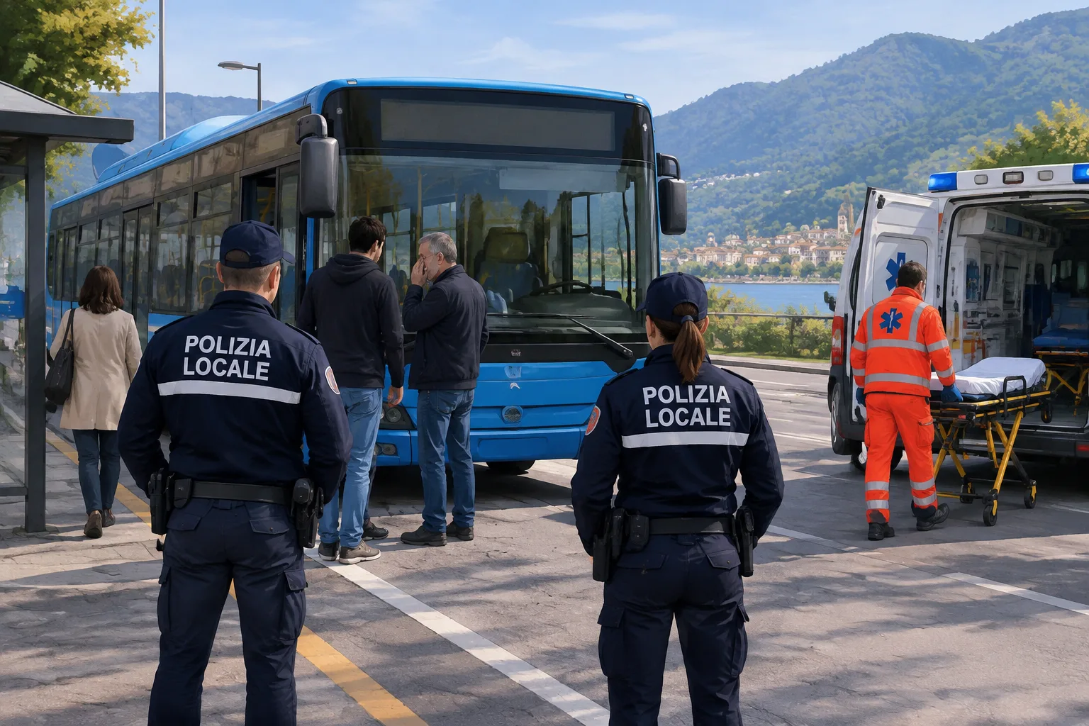 Lite su un autobus a Roè Volciano: 51enne medicato al pronto soccorso