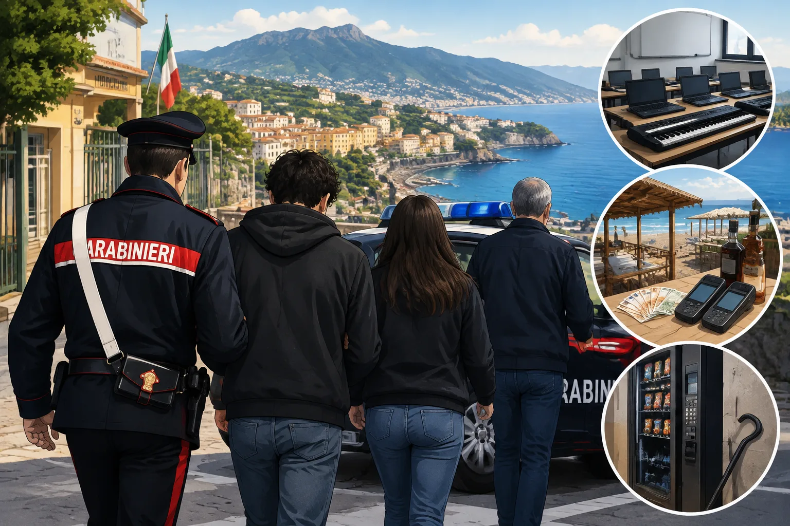 Arresti domiciliari per tre persone indagate per una serie di furti nella Penisola Sorrentina
