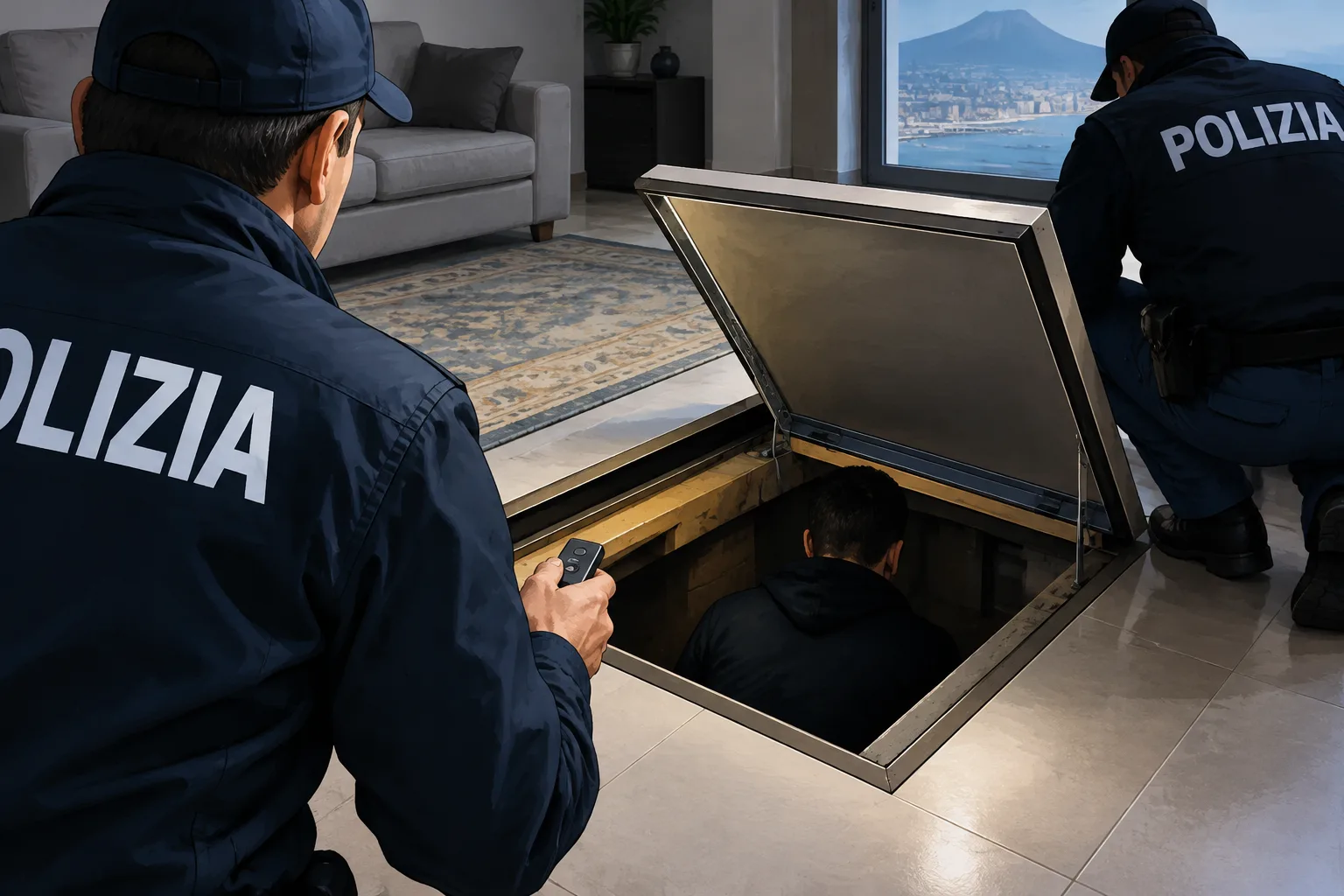 Arrestato a Torre Annunziata Valentino Gionta jr, trovato in un vano nascosto nella sua abitazione