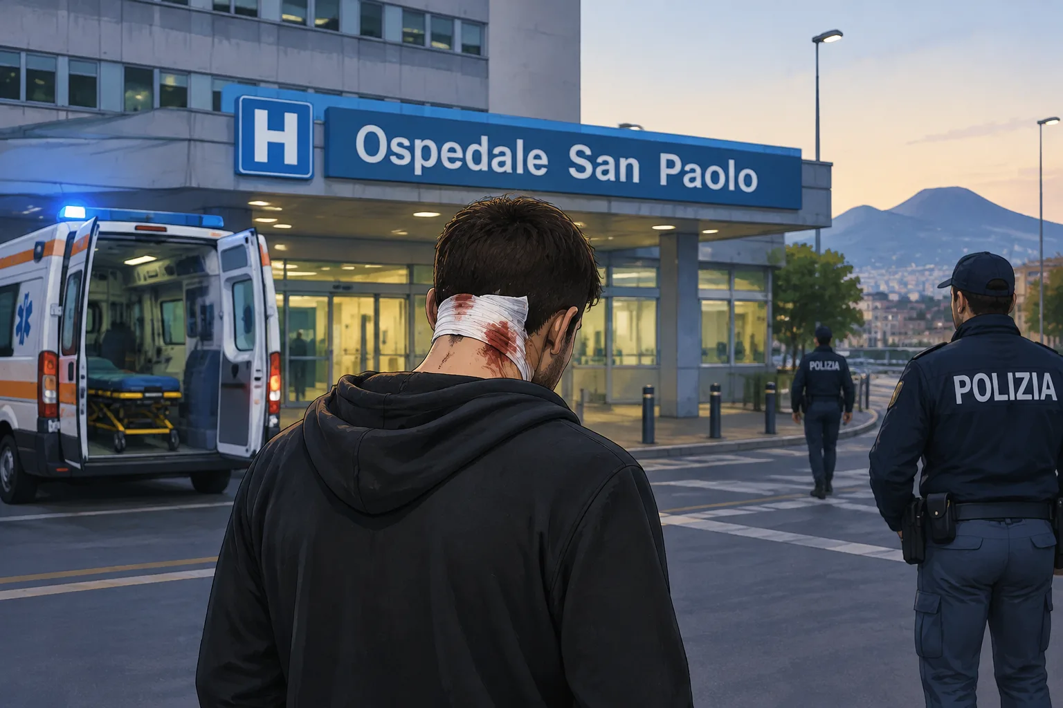 Fuorigrotta, 28enne accoltellato alla nuca dopo una lite per motivi di viabilità
