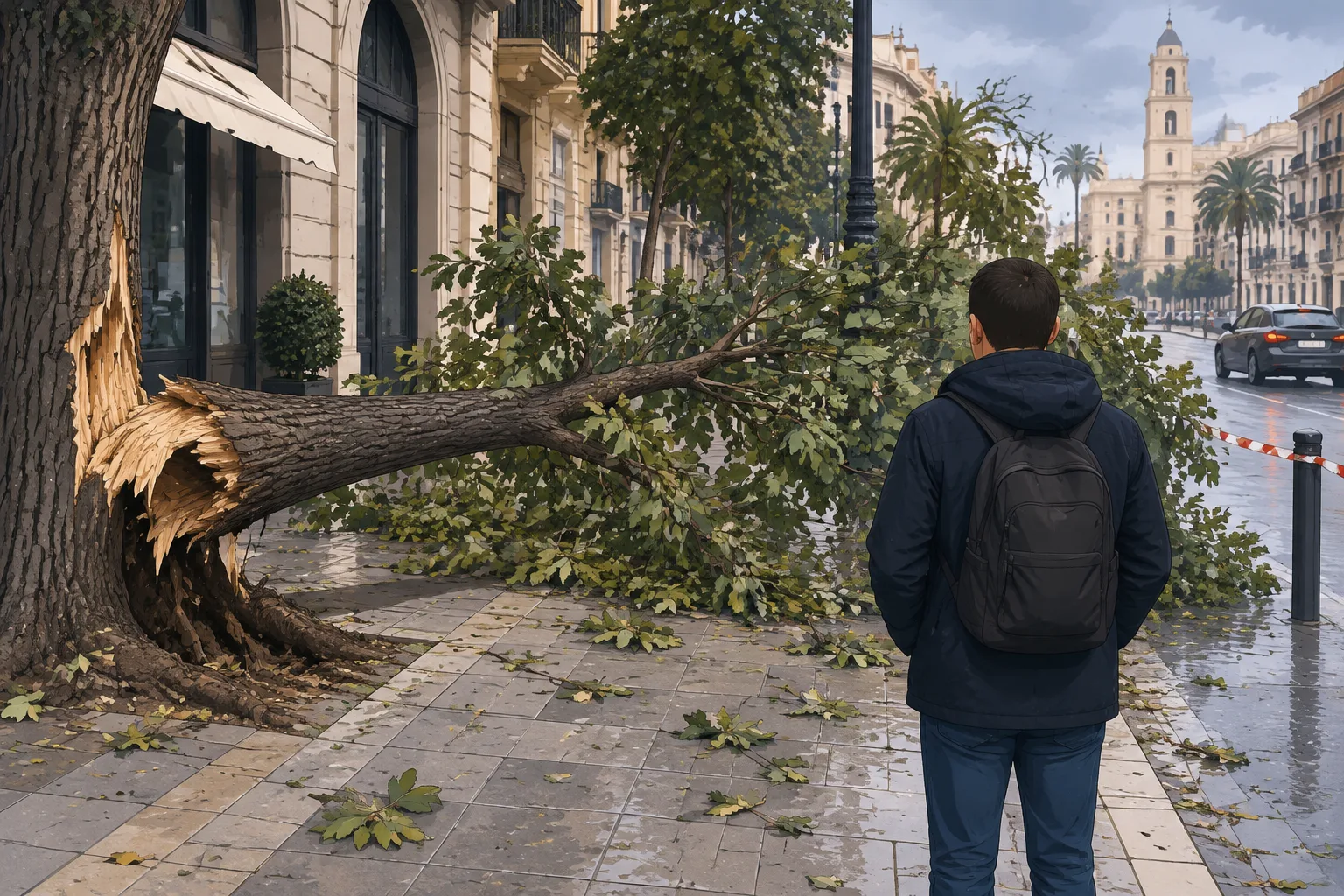 Albero si spezza e cade sul marciapiede di corso Italia: la denuncia di Riprendiamoci il futuro