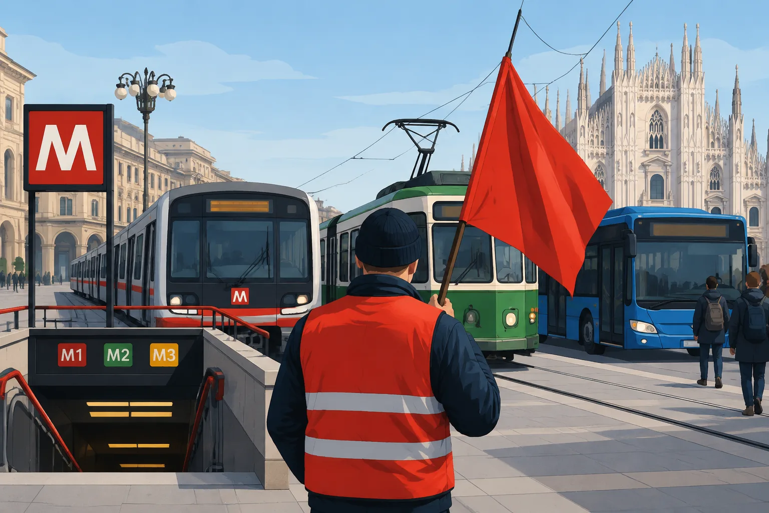 Sciopero dei trasporti a Milano l’9 ottobre: possibili disagi su metro, bus e tram