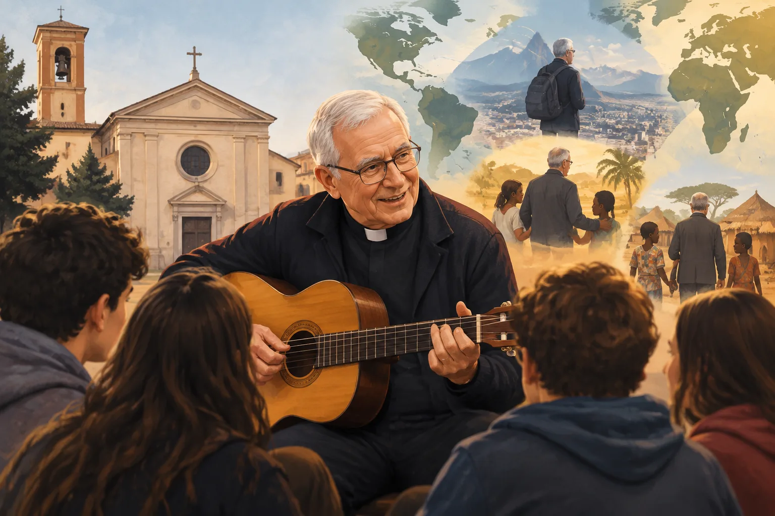 Addio a padre Mario Casassa, l’«prete con la chitarra» di Santa Maria della Vittoria