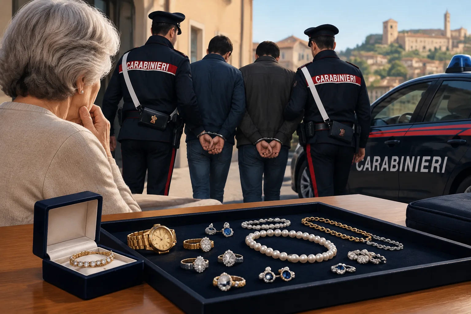 Falso carabiniere raggira una 72enne a Fano: due denunciati, recuperati gioielli per circa 80.000 euro
