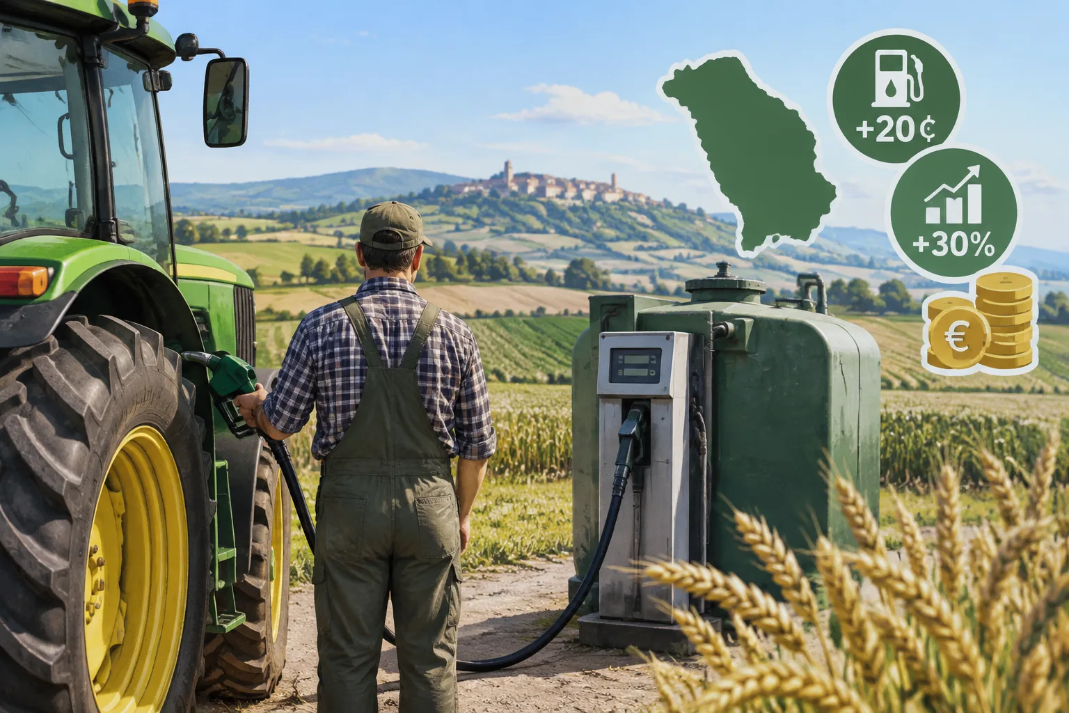 Gasolio agricolo: Marche stanziano risorse per abbattere i costi, misura valida anche per imprese di Pesaro e Urbino