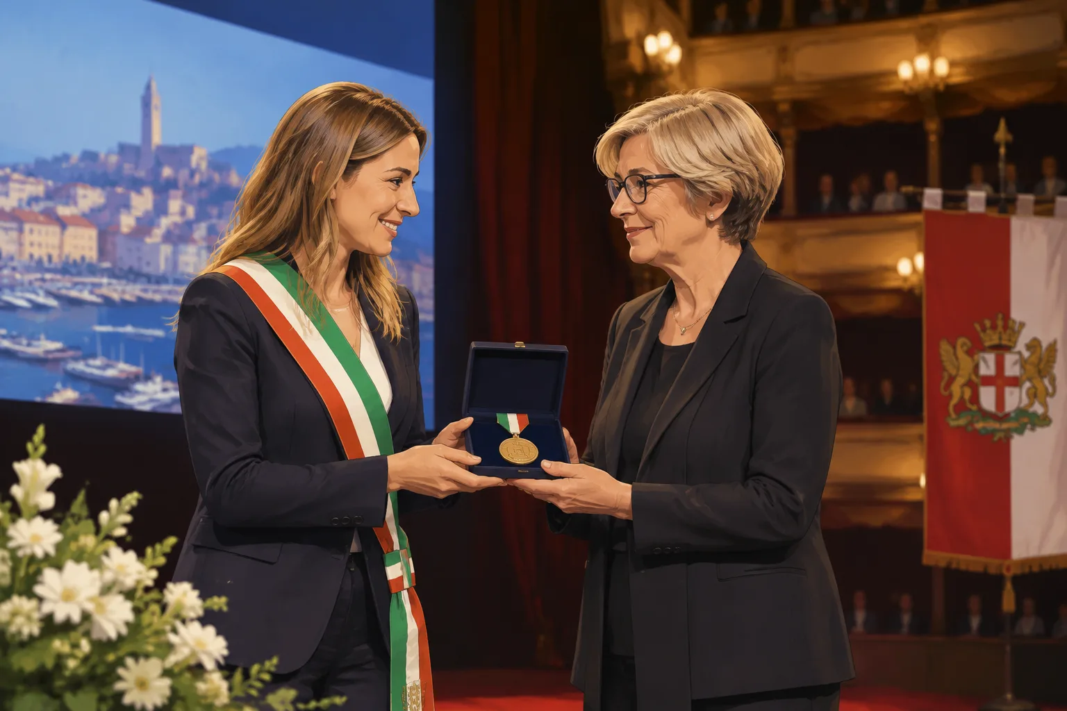 Medaglia 'Città di Genova' al Teatro Nazionale per i 75 anni