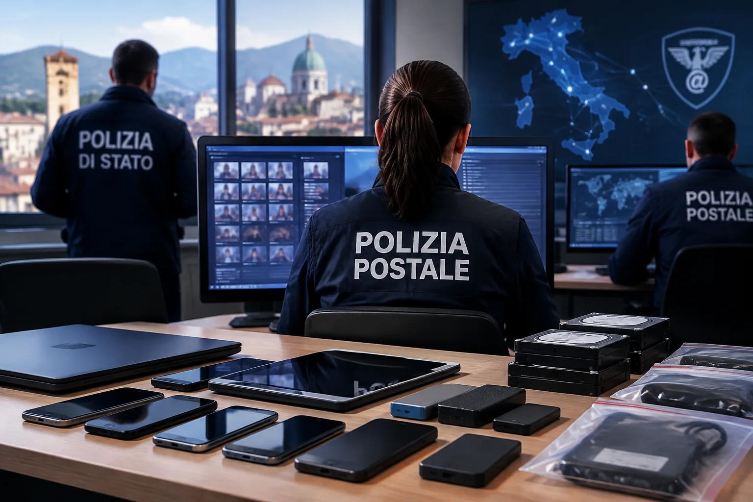 Operazione “Upriver”: sette arresti e la Postale di Brescia tra le forze coinvolte