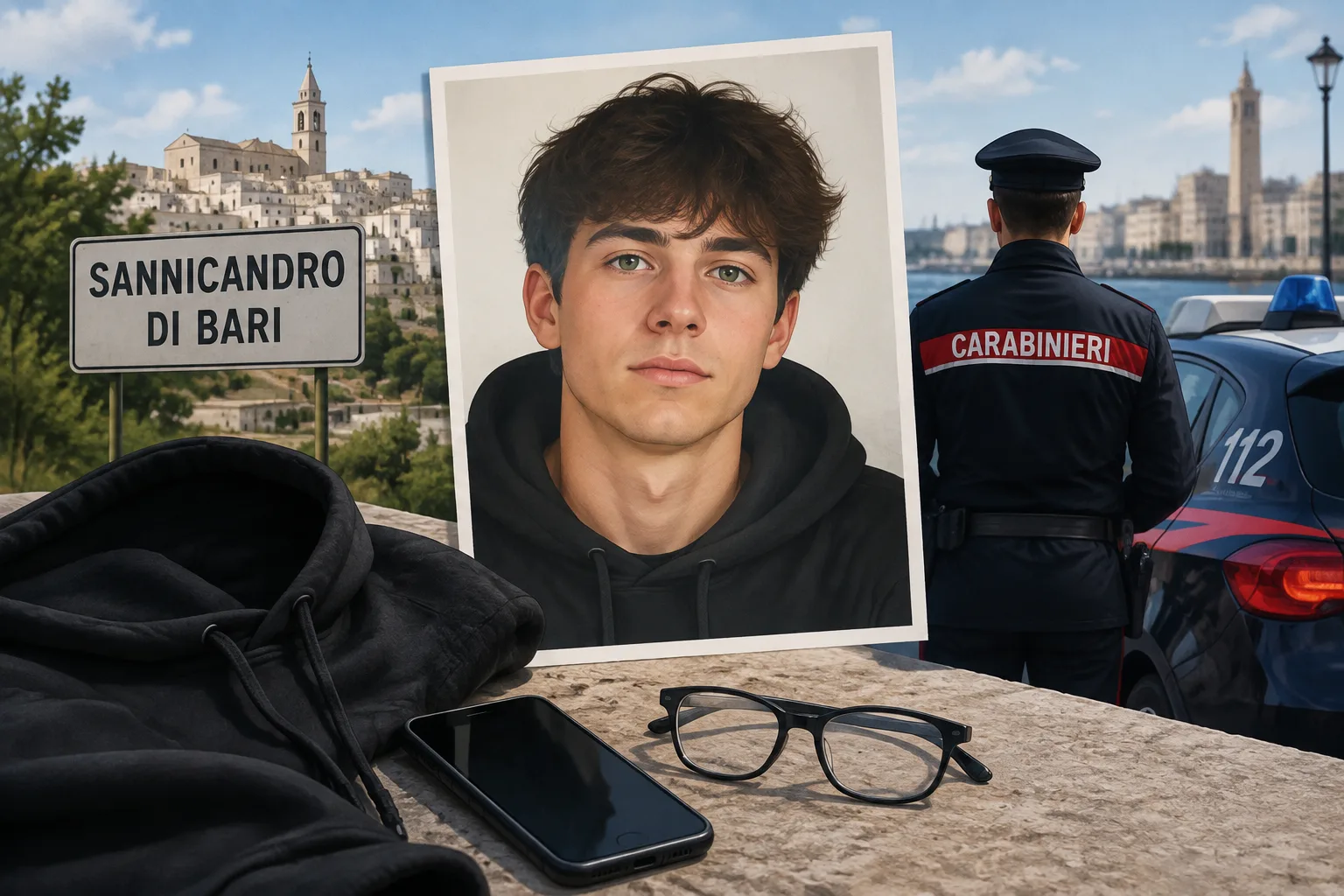 Scomparso a Sannicandro di Bari il 19enne Francesco Sacchetti