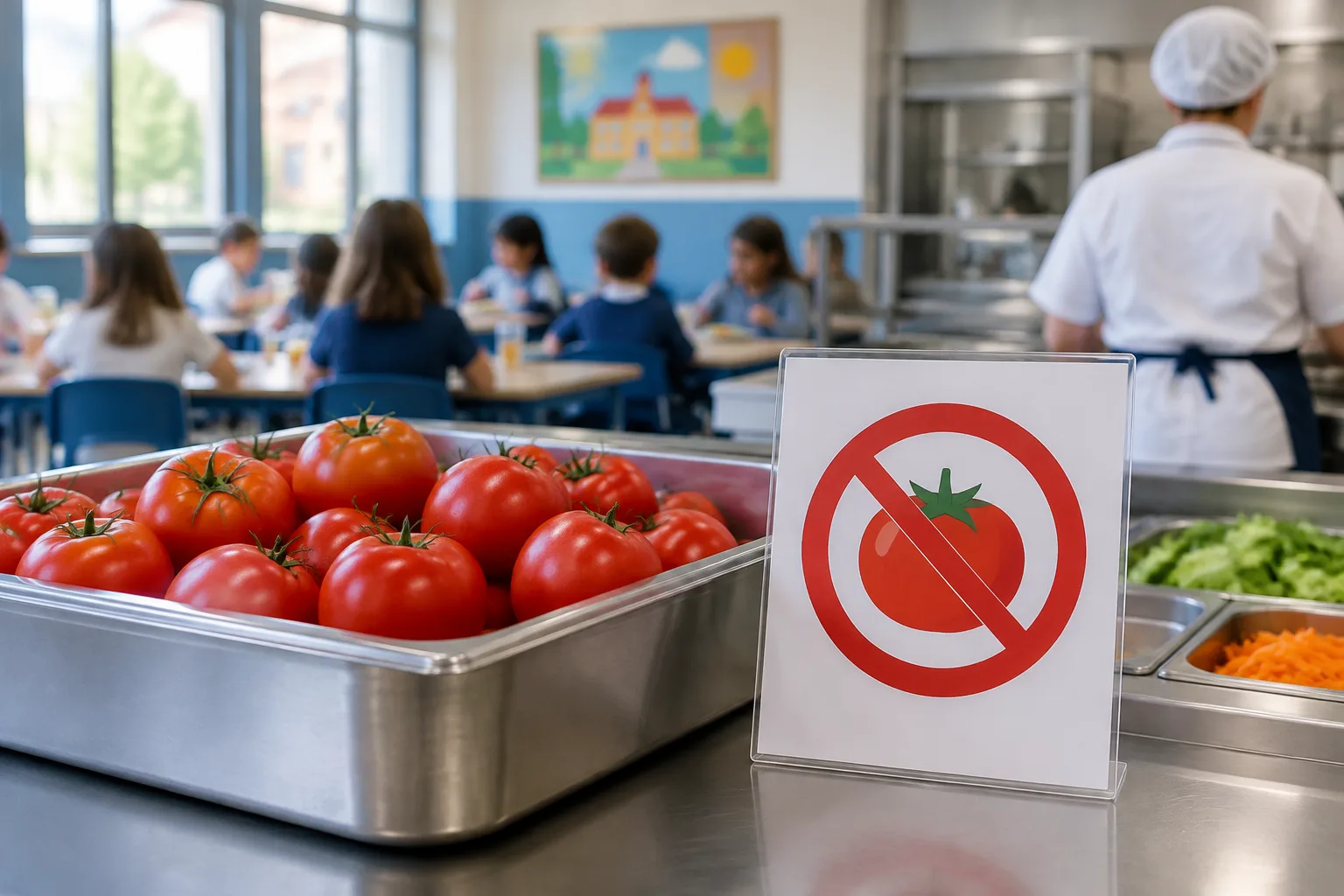 Bari, sospeso il pomodoro fresco nelle mense scolastiche per precauzione contro la salmonella
