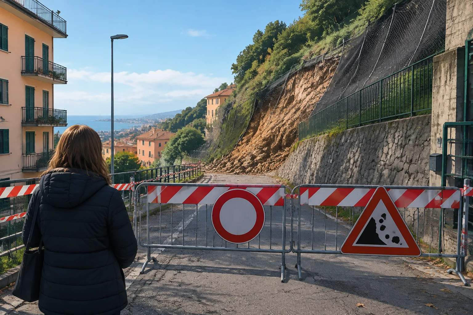 Via Posalunga, quattro anni dopo la frana l'area resta interdetta: il Comune attende il Demanio
