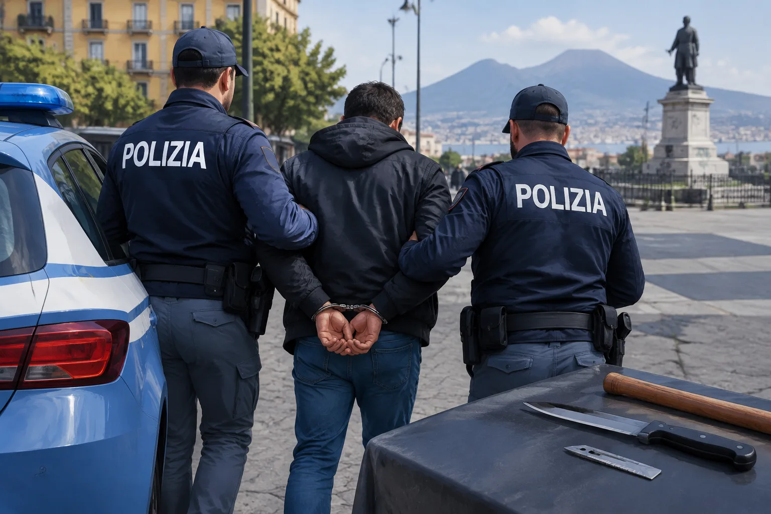 Arrestato a Napoli un 40enne per tentato omicidio dopo un'aggressione in piazza Giuseppe di Vittorio
