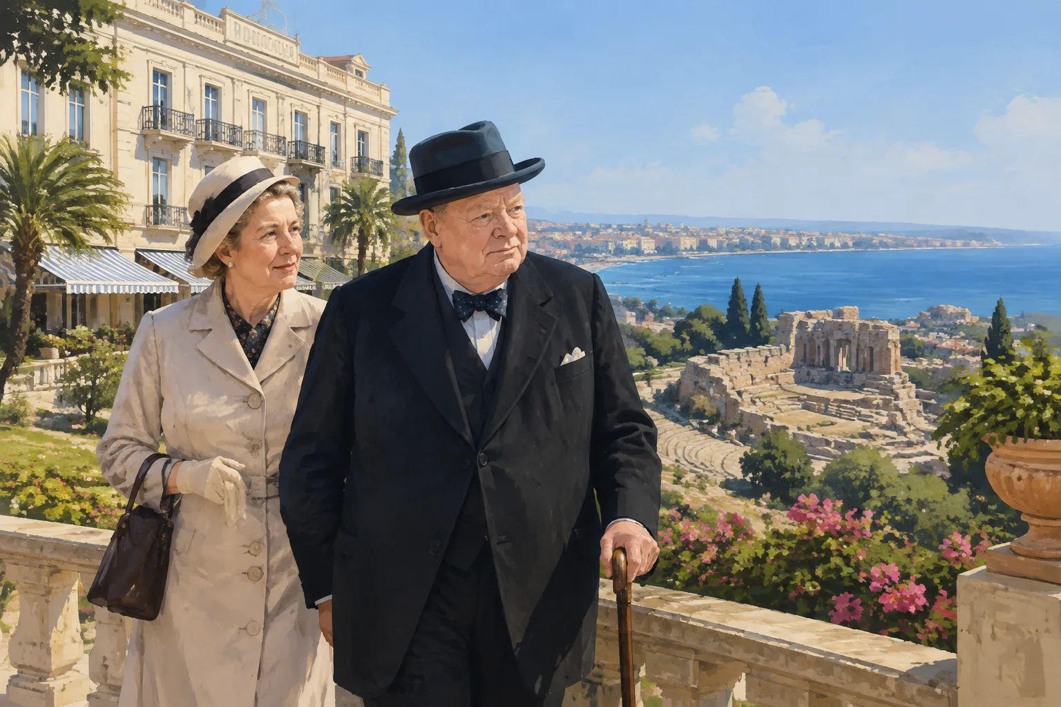 Nel 1955 Winston Churchill scelse Siracusa per le sue vacanze: soggiorno al Grand Hotel Villa Politi