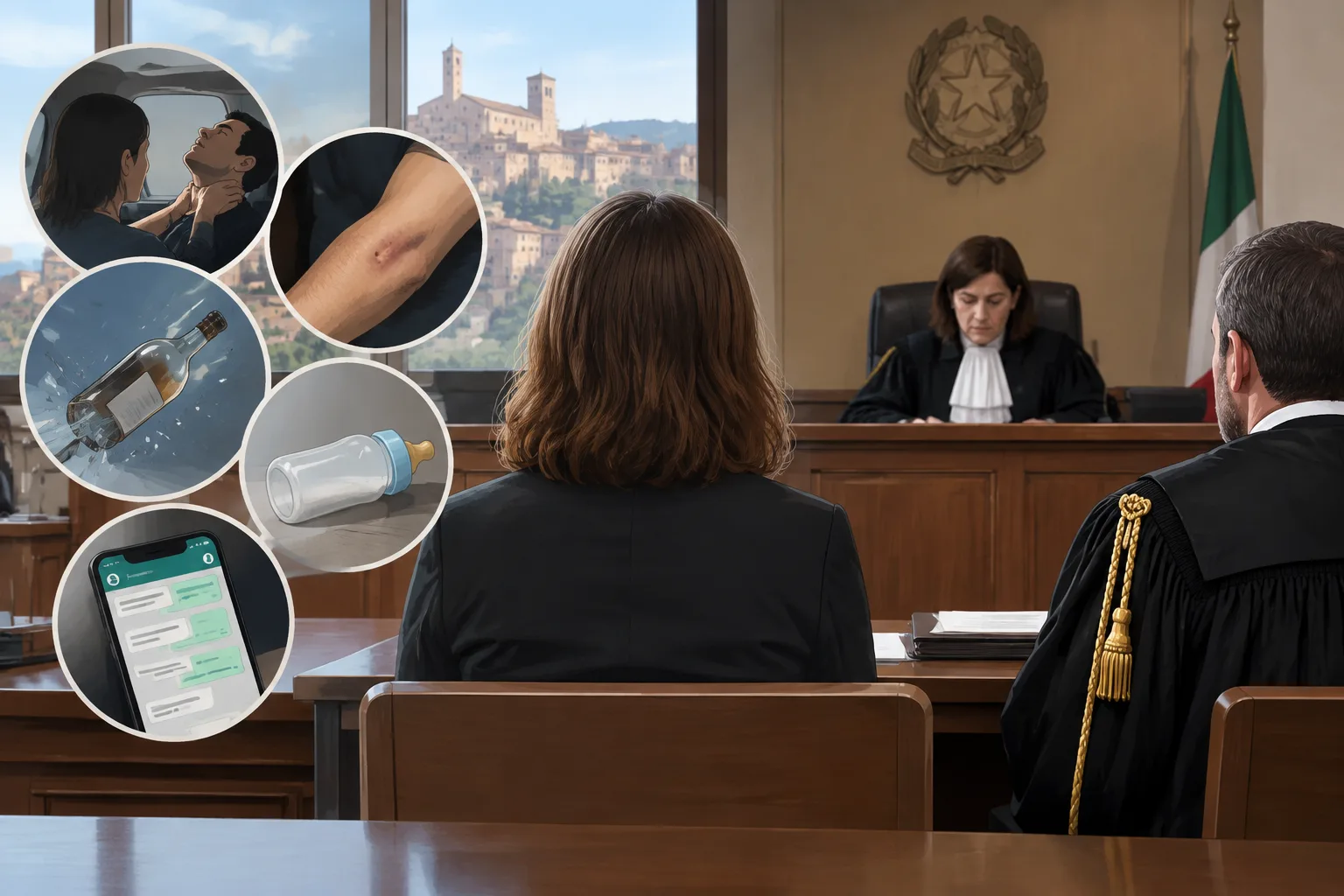 Processo a Perugia per atti persecutori: donna accusata di violenze sull'ex compagno