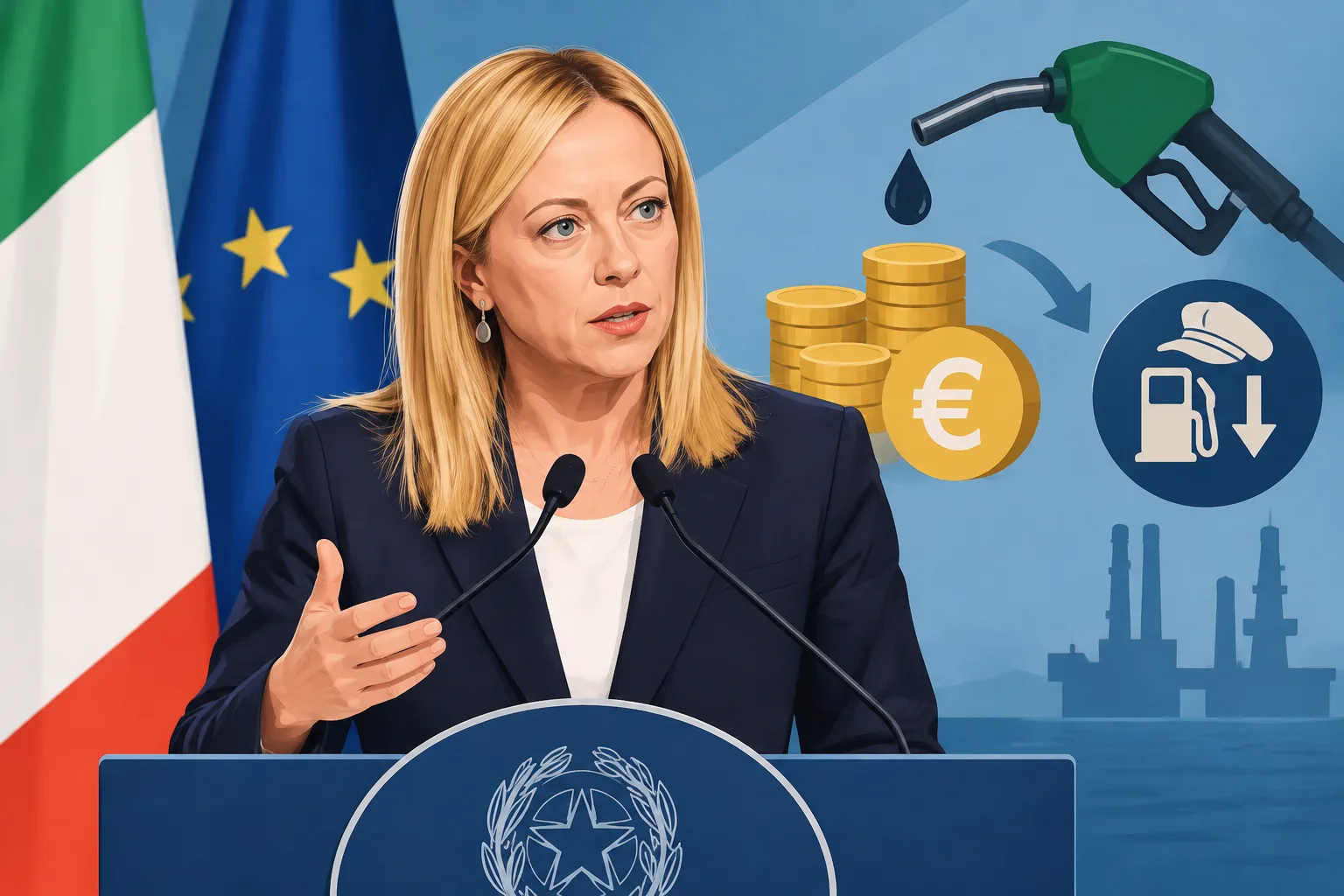 Meloni: circa 160 milioni disponibili per i carburanti, si valuta anche un nuovo taglio delle accise