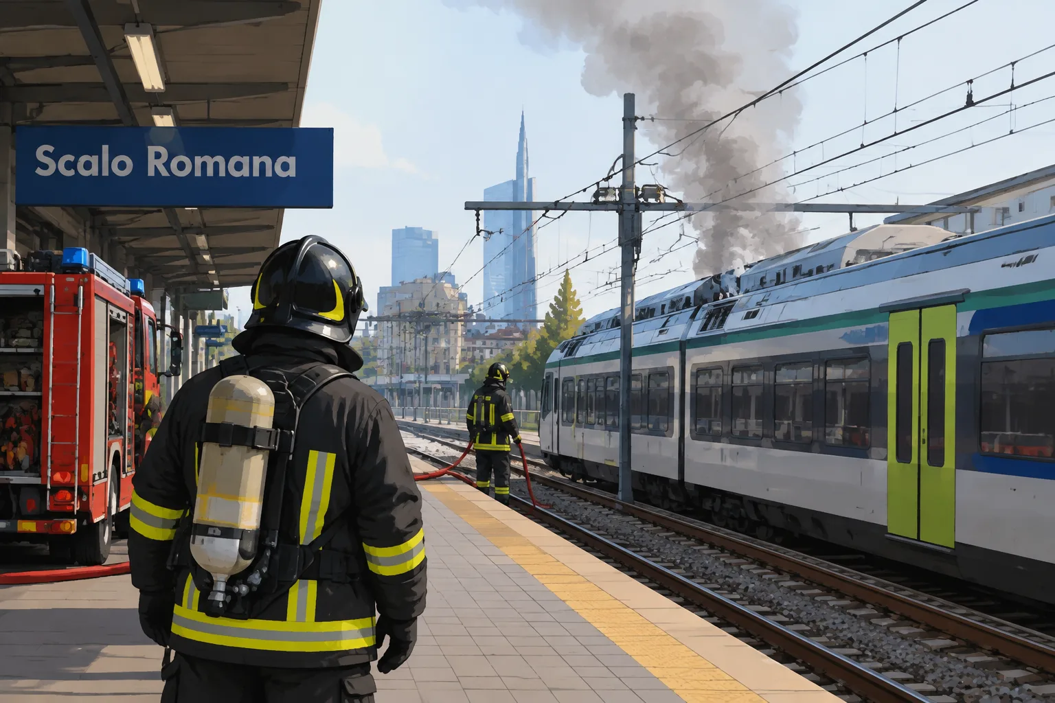 Fumo dai cavi a Scalo Romana: sospesa la circolazione ferroviaria nel pomeriggio del 18 ottobre