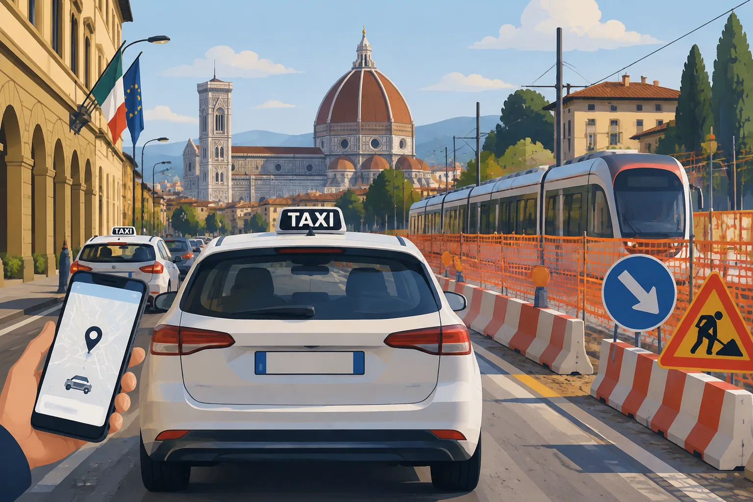 Taxi a Firenze, settembre positivo ma i cantieri frenano il servizio