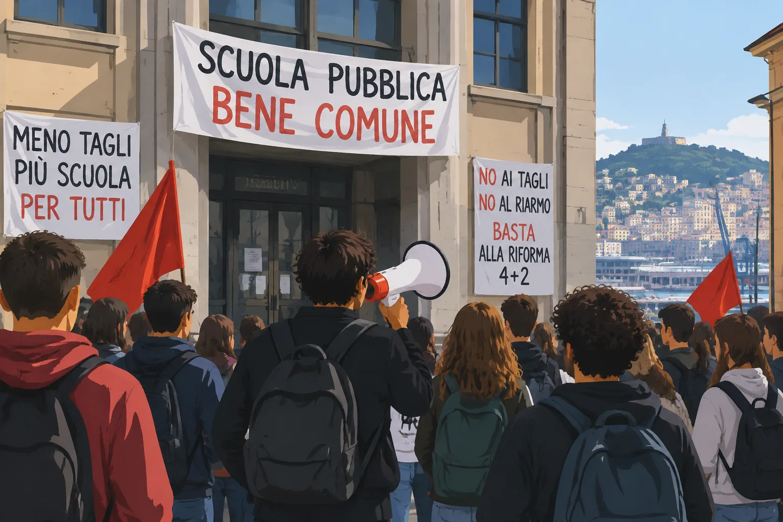 Occupazioni in tre scuole di Genova: studenti contestano tagli e la riforma dei tecnici