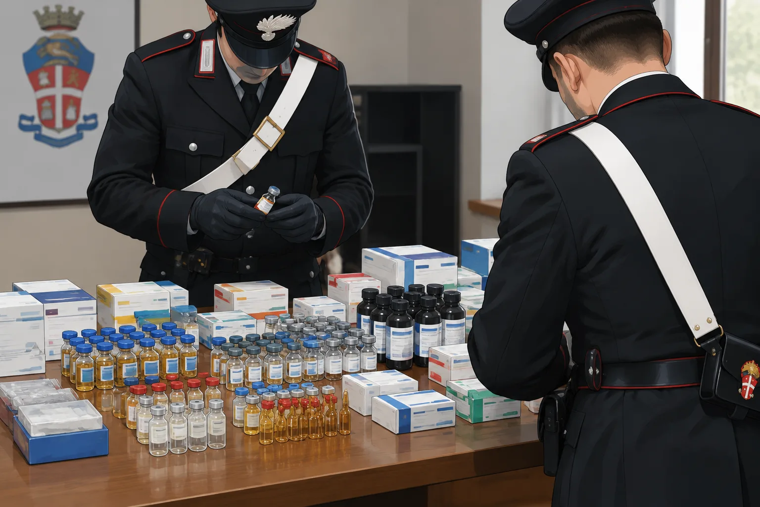 Gavardo, sequestrate 53 fiale e flaconi di anabolizzanti: indagato un 33enne della Valsabbia