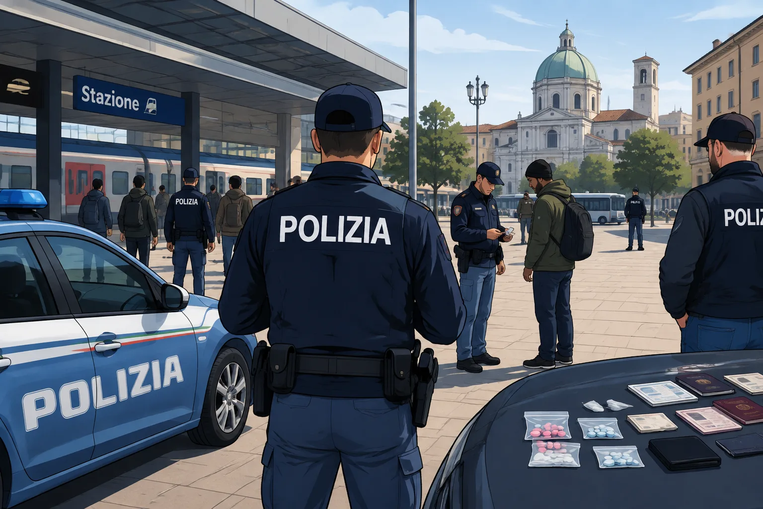 Controlli straordinari a Brescia: otto denunciati e tre espulsi