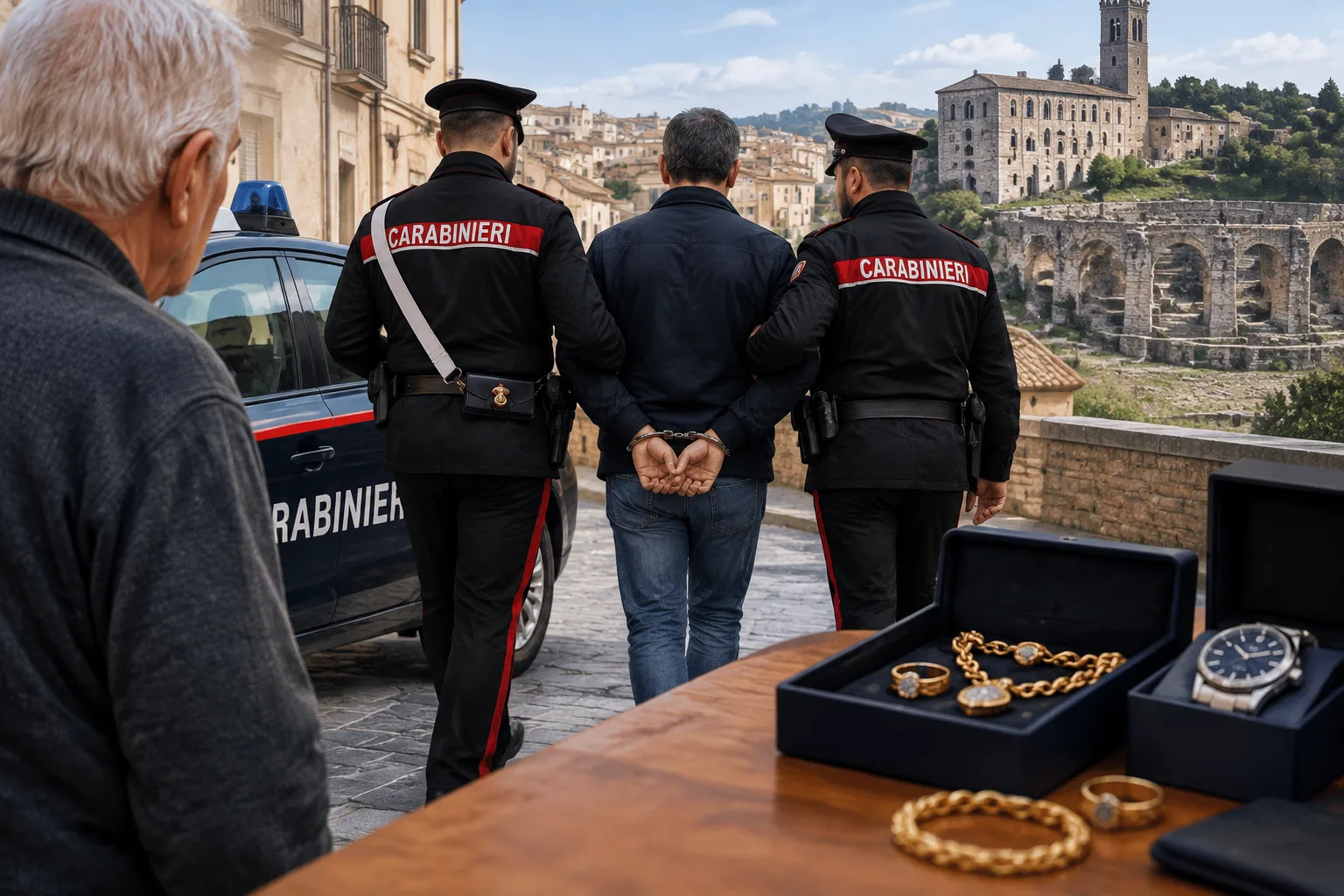 Arrestato a Gubbio il finto poliziotto che aveva truffato un 87enne ad Osimo