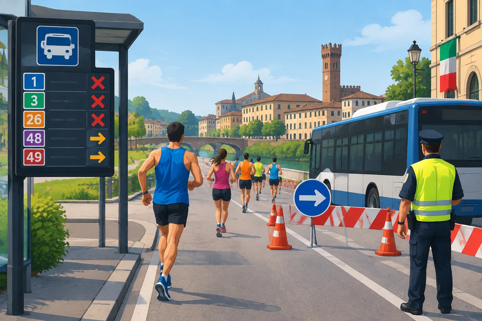 Empoli: viabilità modificata per la Mezza Maratona, corse e deviazioni degli autobus il 4 ottobre 2026