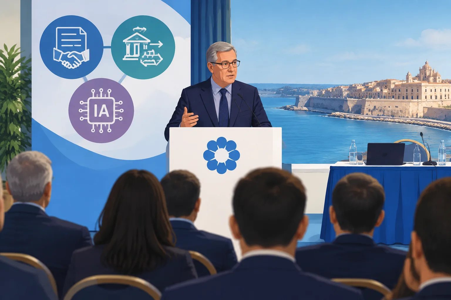 Sileoni a Siracusa: contratto Abi, fusioni bancarie e regole per l’IA al centro del congresso Fabi