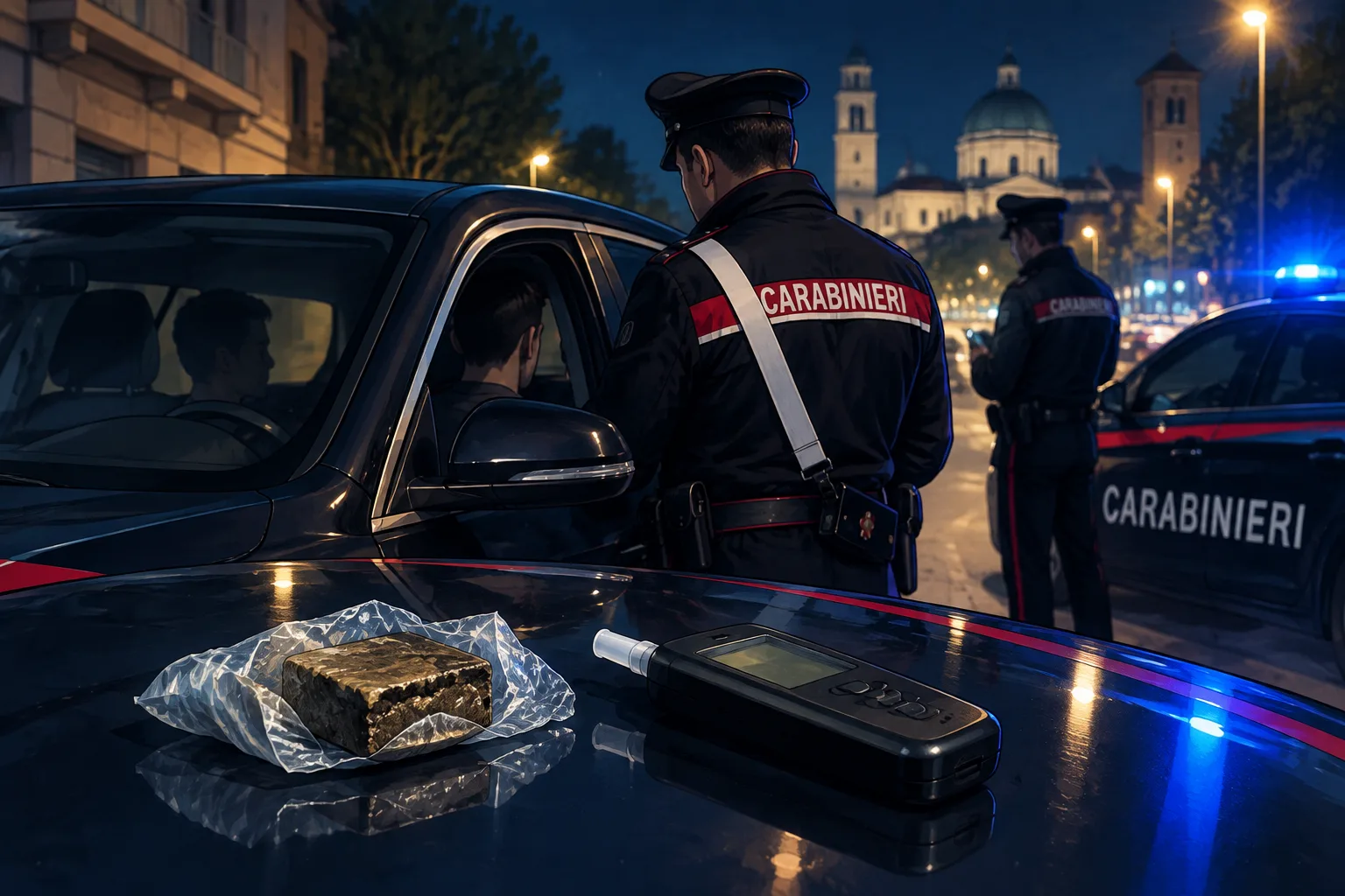 Via della Musia, recuperato un involucro con 8,2 g di hashish: due giovani denunciati