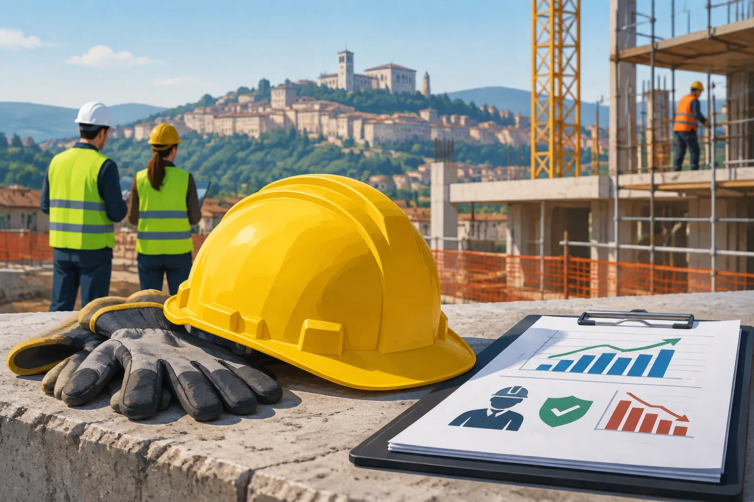 Sicurezza sul lavoro in Umbria: calano i decessi ma aumentano gli infortuni nei primi sette mesi del 2026