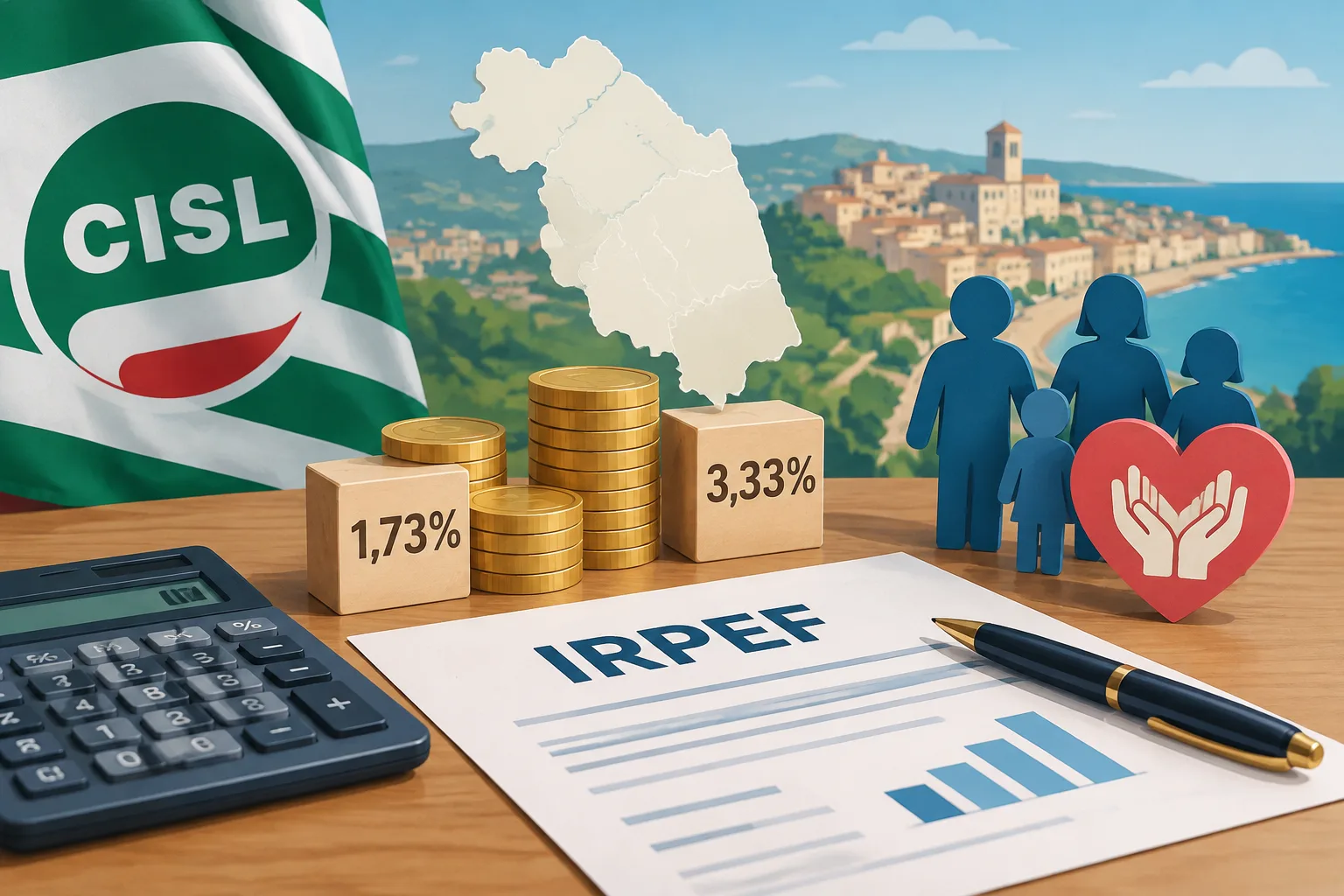 Cisl Marche chiede una rimodulazione dell'addizionale regionale IRPEF per i redditi sopra 50mila euro