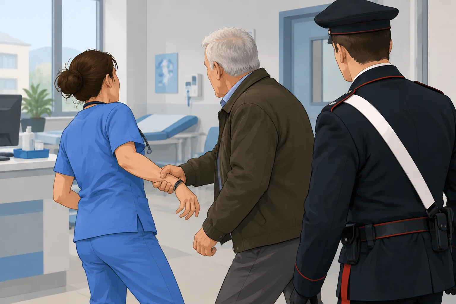 Aggressione a un'infermiera in un poliambulatorio di Perugia: denunciato un uomo di 71 anni
