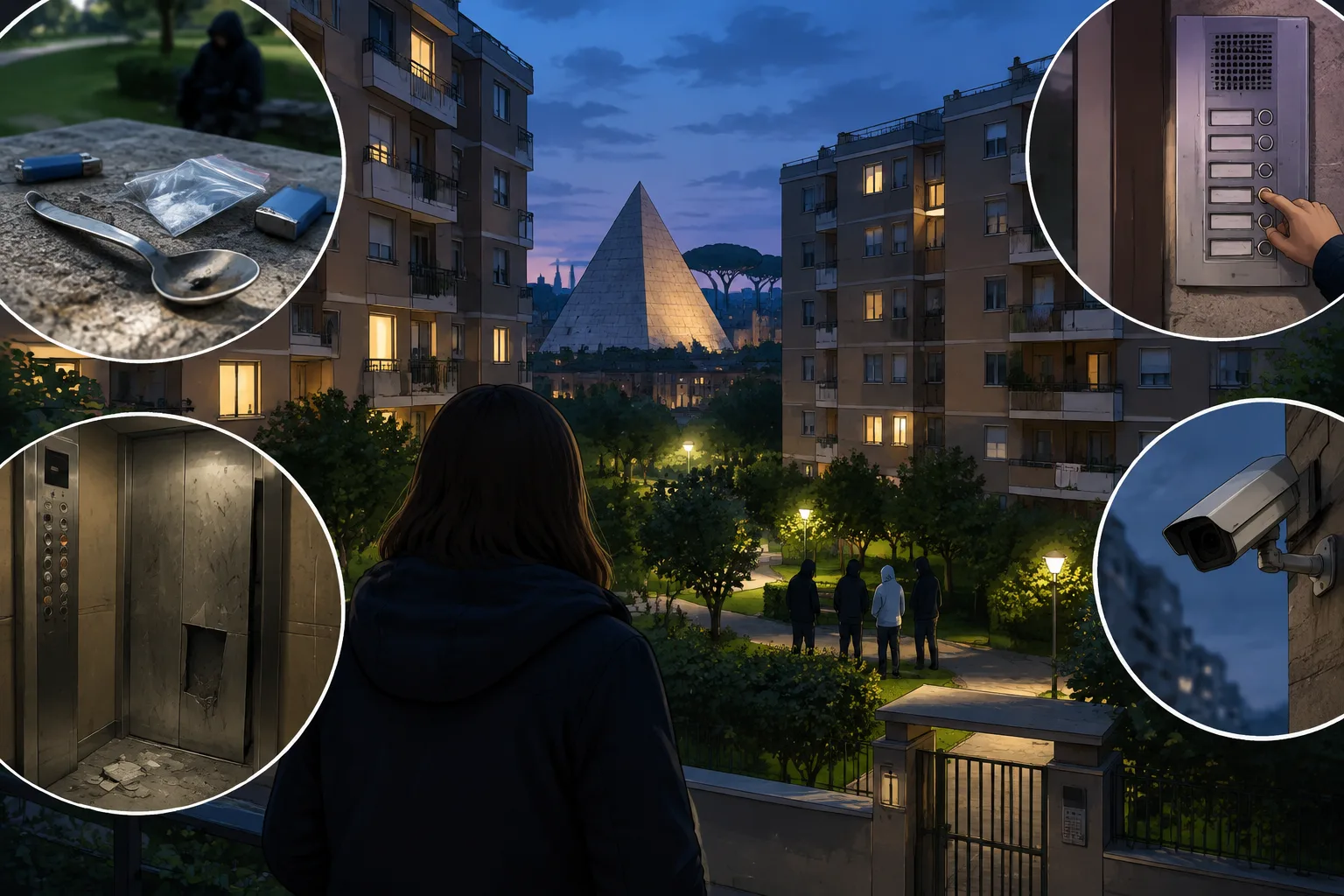 Maxi condominio di via Ostiense, residenti segnalano spaccio e danni agli ascensori