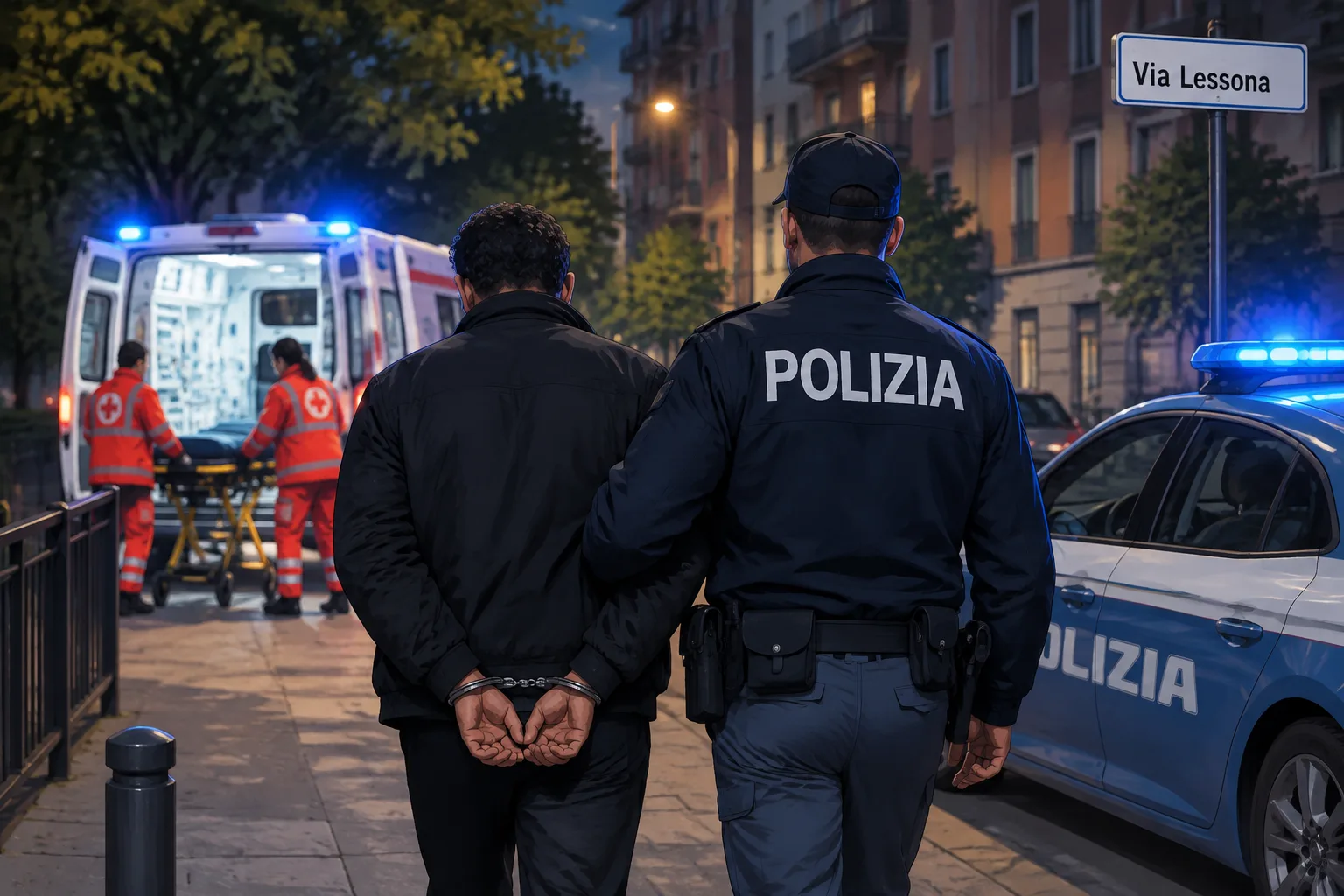 Lite in strada in via Lessona: 45enne arrestato dopo un accoltellamento