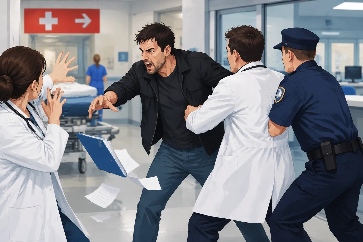 Caos al Pronto Soccorso di Foligno: denunciato un uomo di 40 anni