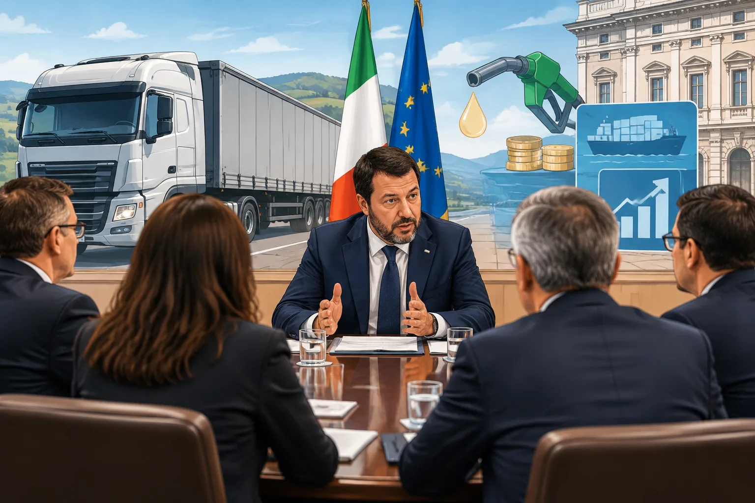 Autotrasporto marchigiano: il Governo assume impegni per contenere il caro carburante