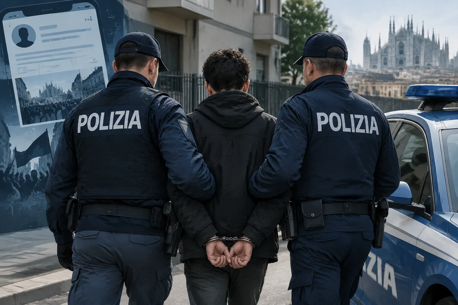 Fermato il trentenne di Mazzano: la polizia individua Youssef Siher come presunto promotore del 'Movimento 17 ottobre'