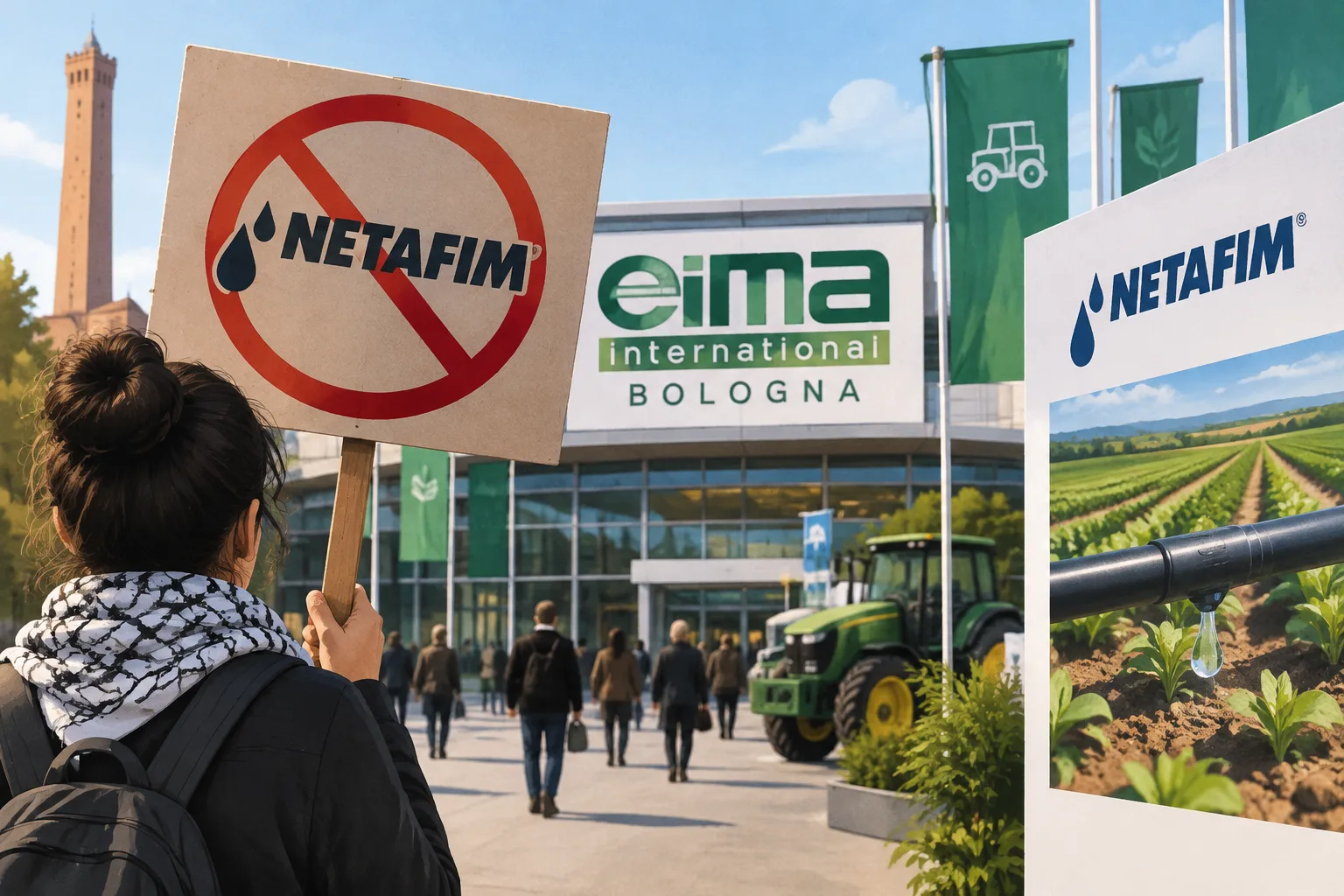 Appello contro la partecipazione di Netafim all’Eima di Bologna