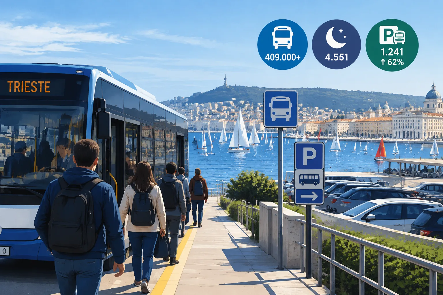 Barcolana 58: Trieste Trasporti registra oltre 409.000 passeggeri e crescita del Park&Bus