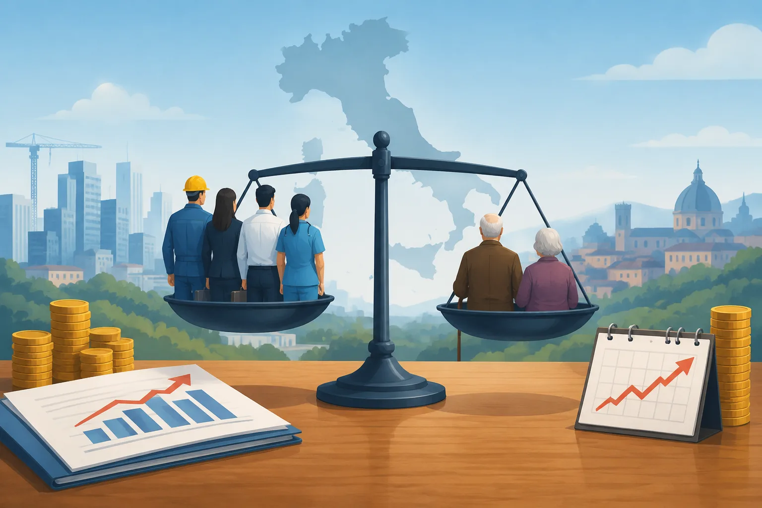 Cgia: nel 2025 un occupato per ogni pensione erogata, preoccupa il calo demografico