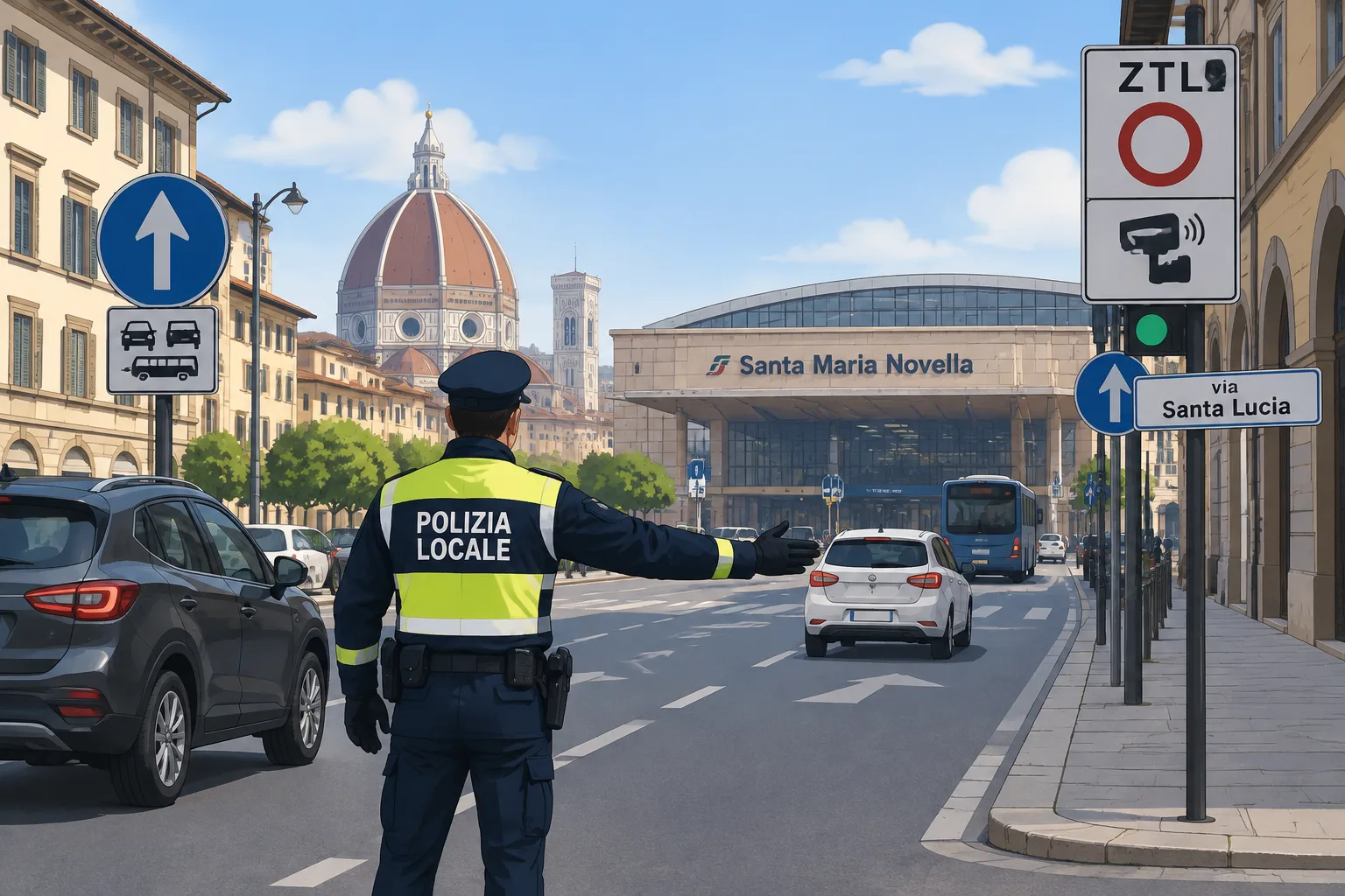 Modifiche temporanee alla viabilità per agevolare l'accesso a Santa Maria Novella