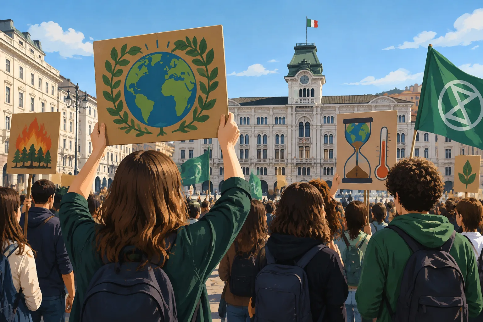 Fridays for Future torna in piazza a Trieste: mobilitazione contro la crisi climatica