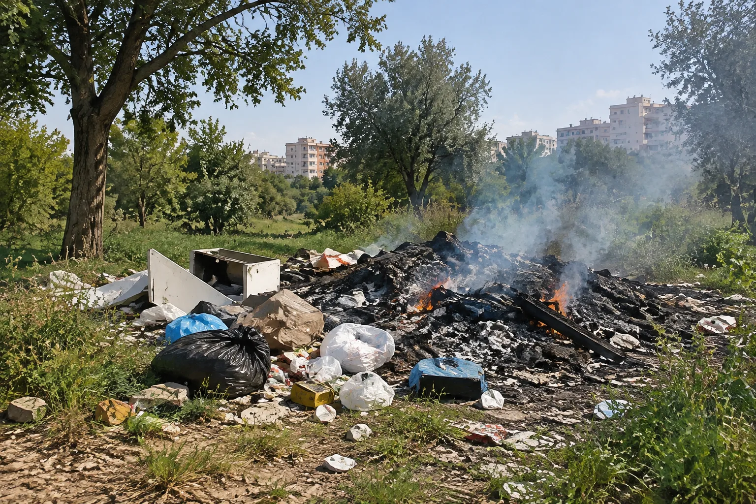 Sant'Anna, rifiuti abbandonati e in parte bruciati: Anuu Migratoristi pubblica un video di denuncia
