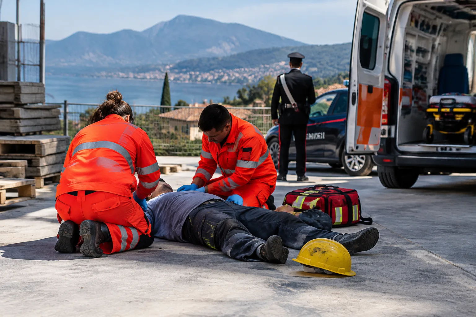 Operaio di 31 anni cade durante il lavoro a Manerba del Garda