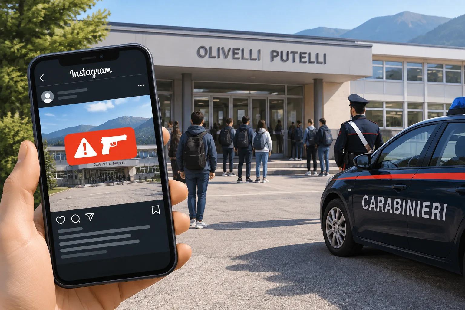 Falso allarme sparatoria all'Olivelli Putelli di Darfo: indagano i carabinieri