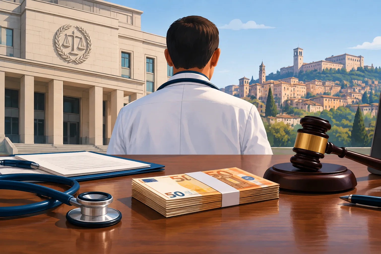 Medico umbro chiude il procedimento contabile e versa 28.762 euro
