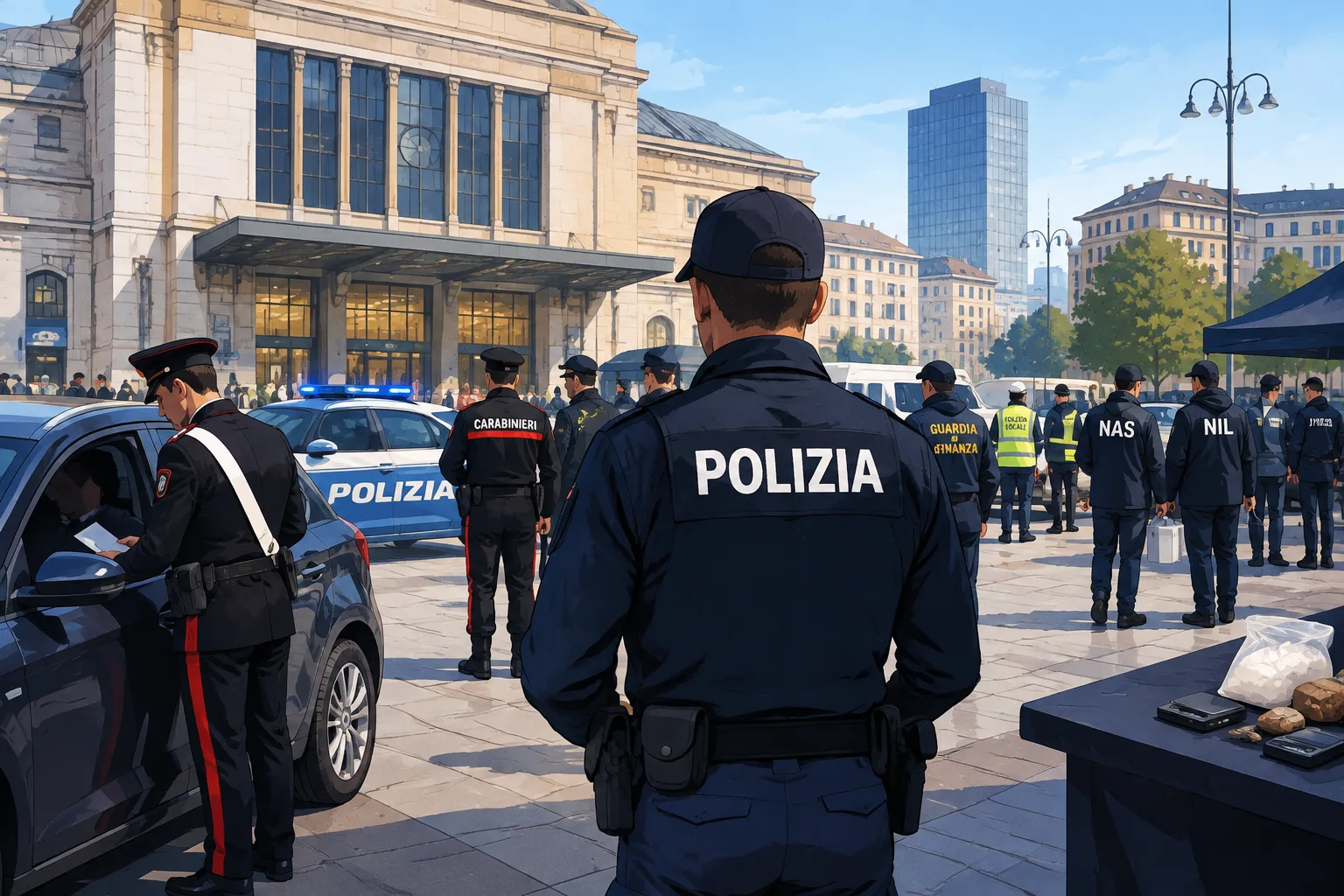 Maxi controlli alla Stazione Centrale e nelle vie limitrofe: 322 persone identificate