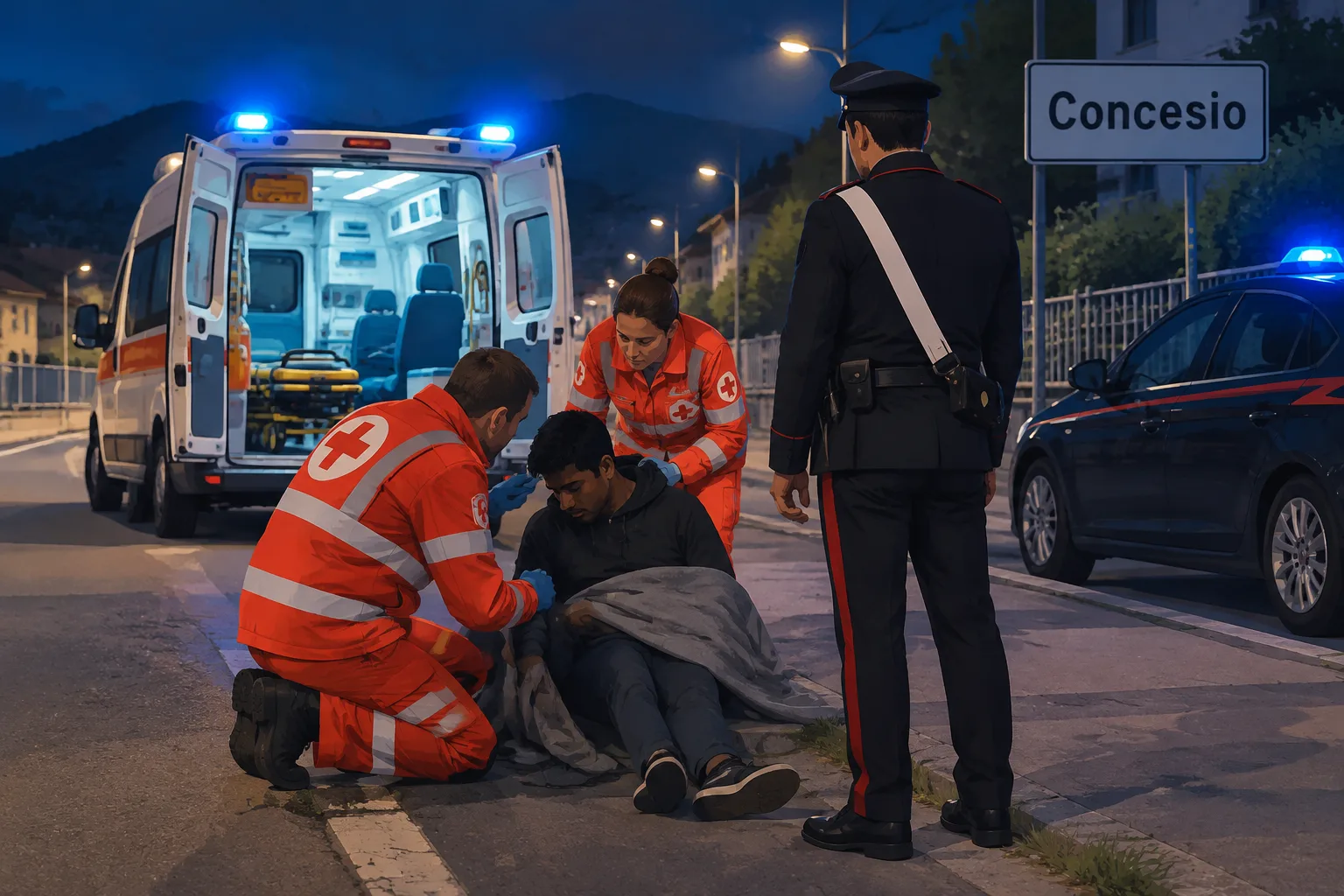 Si sente male a Concesio dopo circa 100 km a piedi per raggiungere la fidanzata